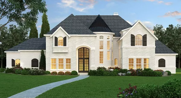 image of french country house plan 9853
